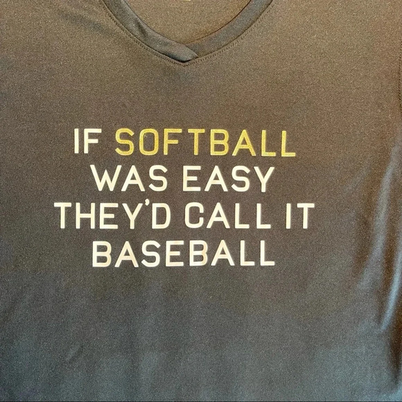 ADIDAS Funny SOFTBALL TANK Top Performance Athletic Women's Size L Large - Picture 6 of 13